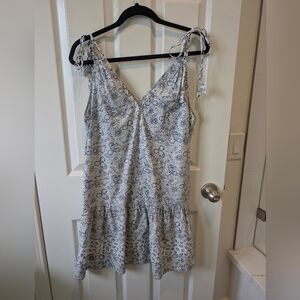 Rebecca Taylor cotton poplin tie should v-neckl dress